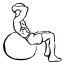 Stability Ball Abdominal Crunch